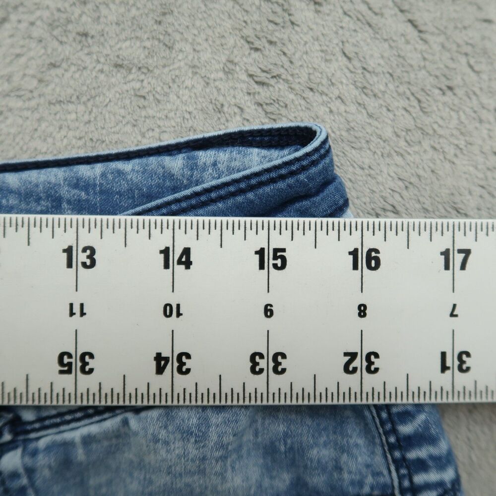 Vanilla Star Jeans Junior's Size 13 Blue Mid-Rise Skinny Pants 28" Inseam - Picture 2 of 14